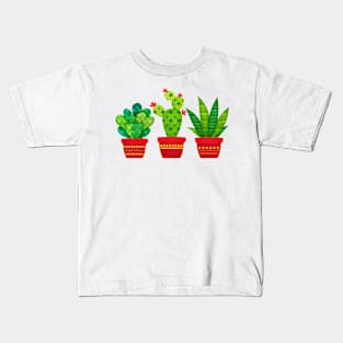 Cute Cactus Drawing Desert plant Kids T-Shirt